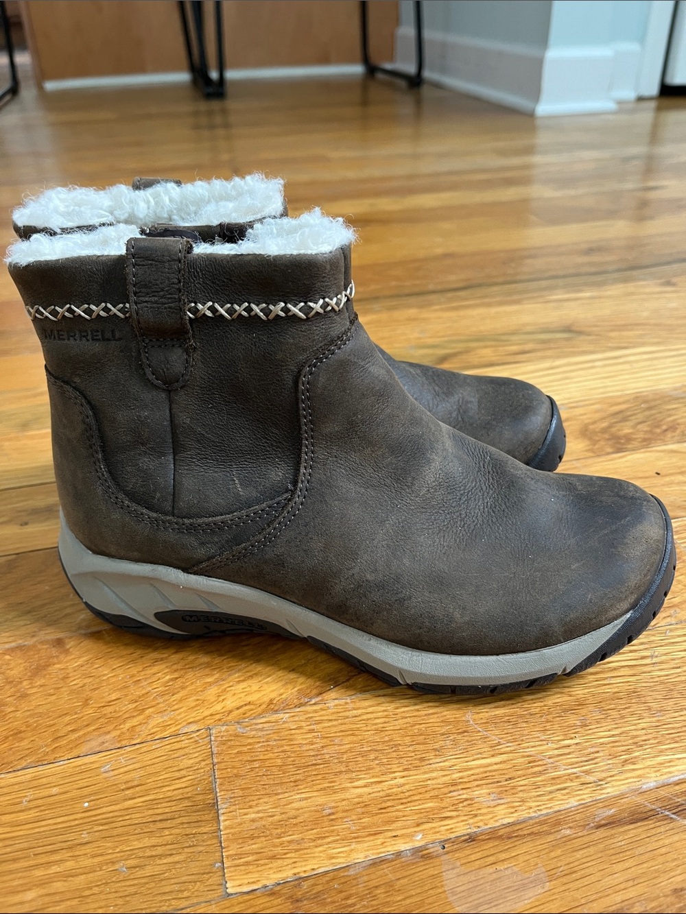 Merrell Women's Encore 4 Bluff Zip Polar Waterproof Nubuck Leather Boots